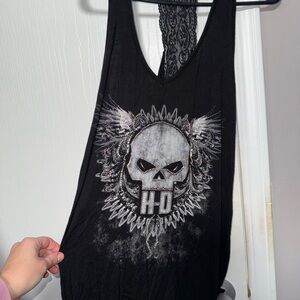Harley-Davidson Black Skull Tank Top